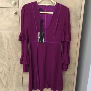 Giambattista Valli Purple Long Sleeve Dress - EU38